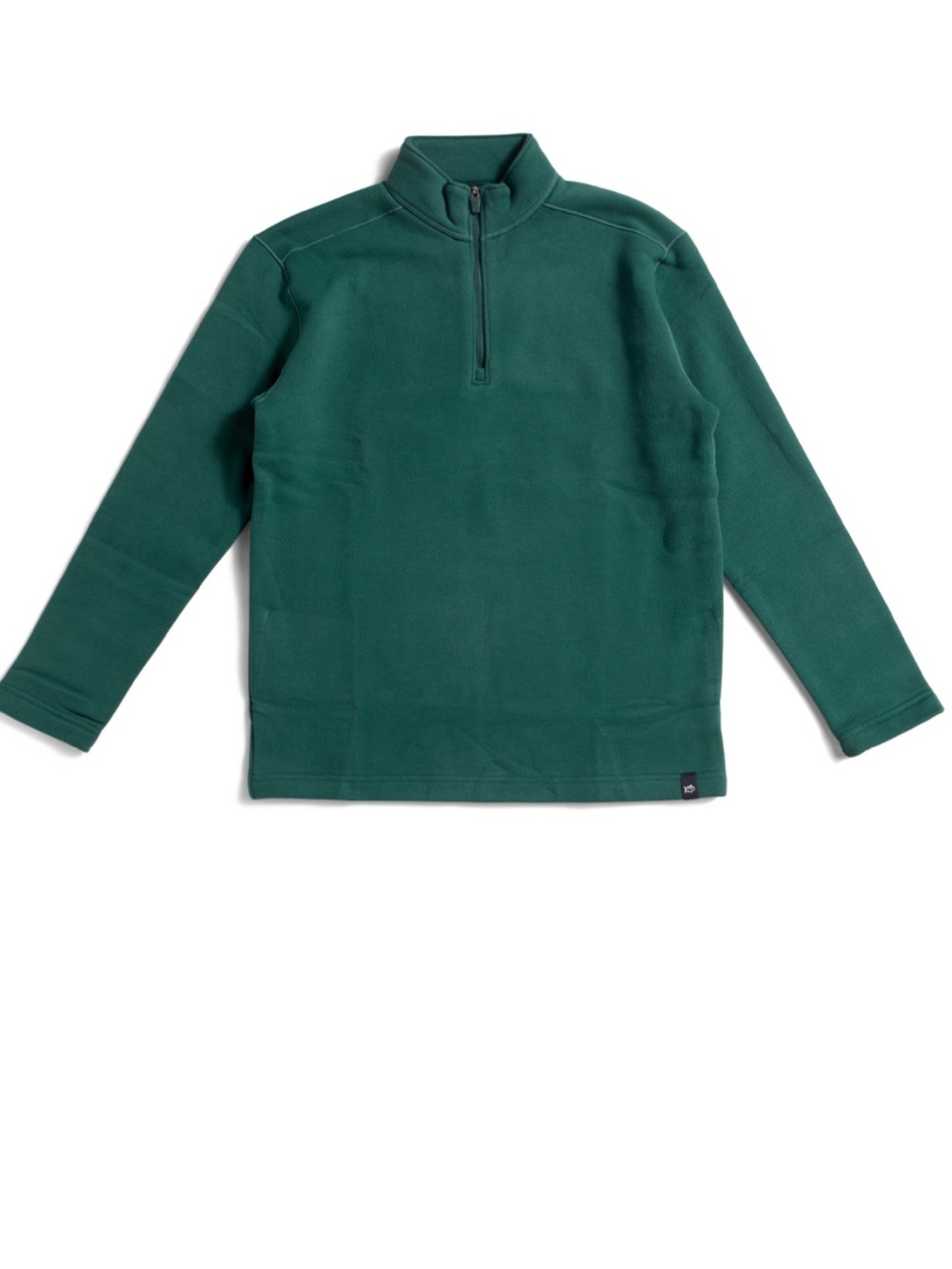 NWT Southern Tide boy's Deep Green Half-Zip Fleece Pullover